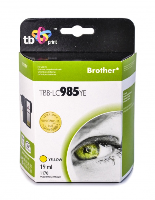 Tusz do Brother LC 985 TBB-LC985YE YE