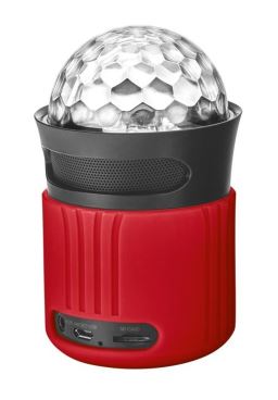 Dixxo Go Bezprzewodowy głośnik ze światłami Bluetooth - czerwony