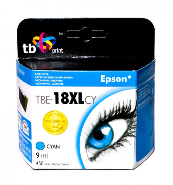 Tusz do Epson XP 302 TBE-18XLCY CY