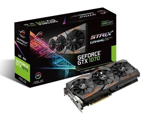 GeForce GTX 1070 STRIX 8GB DDR5 256BIT DVI/HDMI/DP