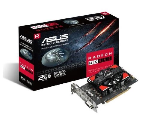 Radeon RX 550 2GB GDDR5 HDMI/DVI-D/DP