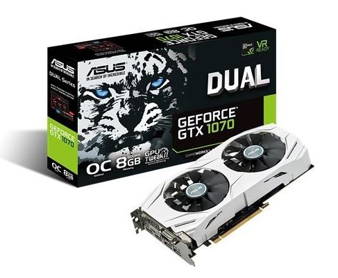 GeForce GTX 1070 DUAL 8GB DDR5 256BIT DVI/HDMI/DP