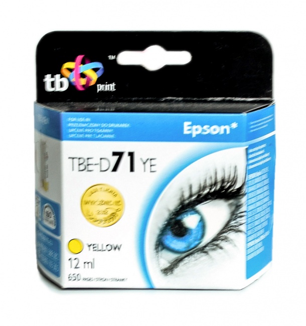 Tusz do Epson T071440 TBE-D71YE YE 100% nowy