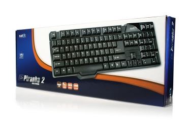 Klawiatura PIRANHA 2 BLACK USB zdjęcie 2