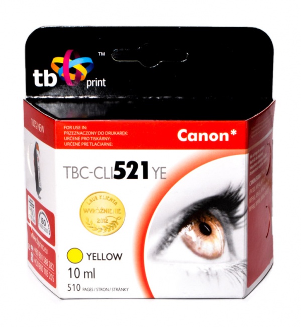 Tusz do Canon CLI-521 TBC-CLI521YE YE