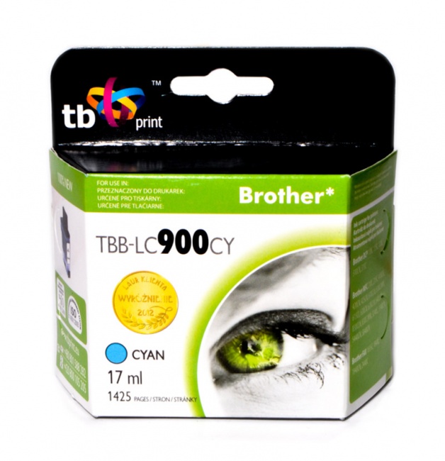 Tusz do Brother LC900 TBB-LC900CY CY 100% nowy