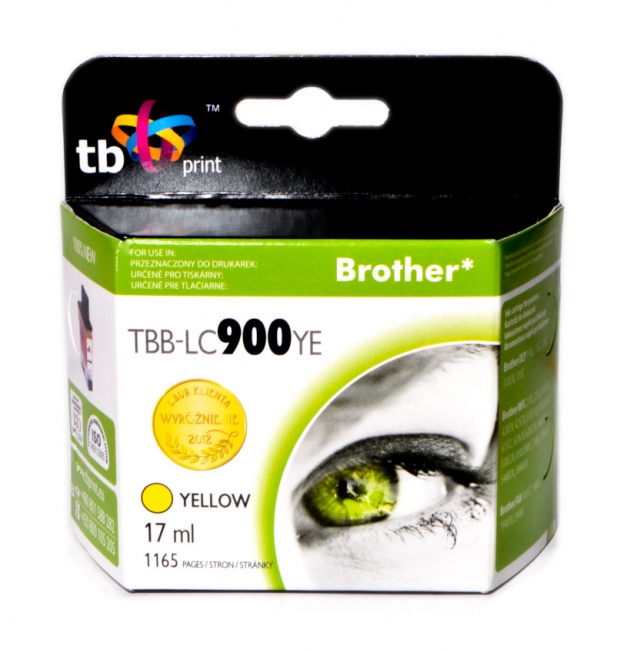 Tusz do Brother LC900 TBB-LC900YE YE 100% nowy