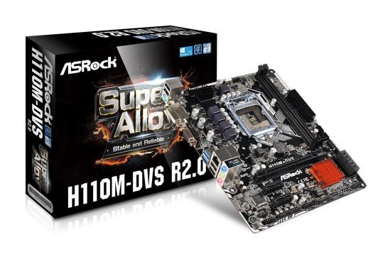 H110M-DVS R2.0 s1151 H110 2DDR4 USB3.0 uATX