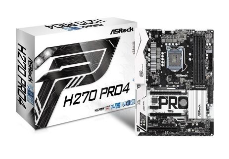 H270 Pro4 s1151 Z270 4DDR4 USB3.0/3xM.2 ATX