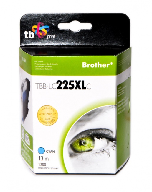 Tusz do Brother LC225XL TBB-LC225XLC CY