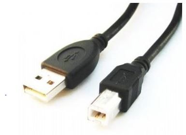 Kabel USB 2.0 typu AB AM-BM 1.8m czarny