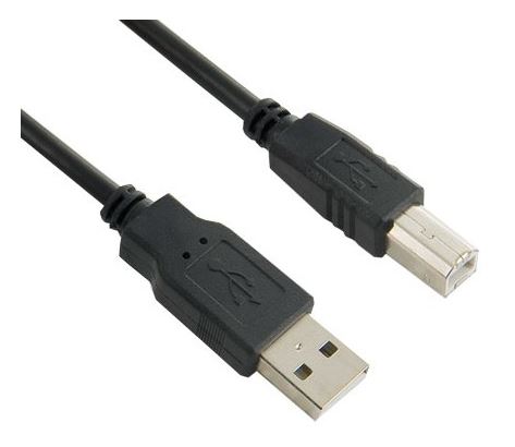 Kabel USB 2.0 | A-B M/M | 3m | ferryt | czarny