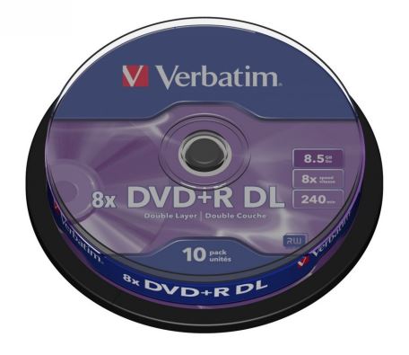 DVD+R (8x) 8.5GB DoubleLayer CB 10P 43666