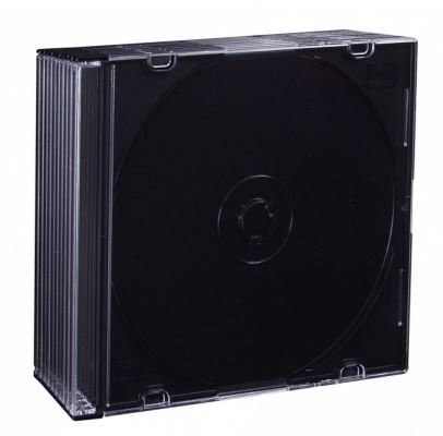 PUDEŁKO NA 1 CD SLIM 5,2mm BLACK PAK 10