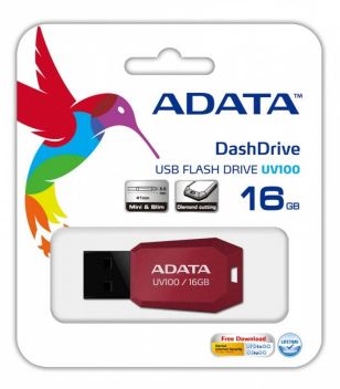 DashDrive UV100 16GB USB2.0 czerwony - mini zdjęcie 2