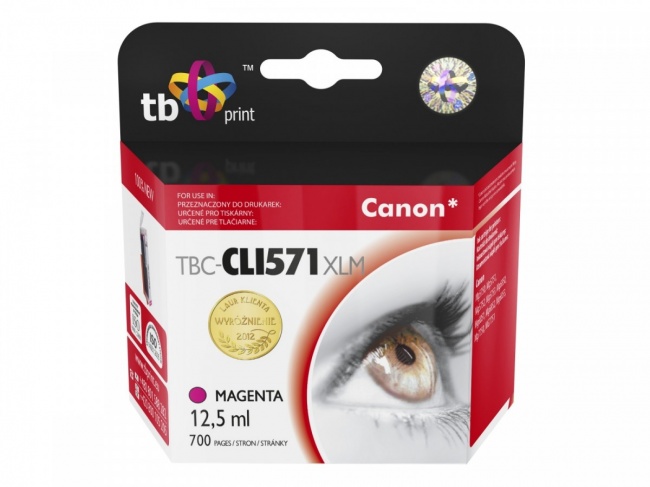 Tusz do Canon CLI-571XL TBC-CLI571XLM MA 100% nowy