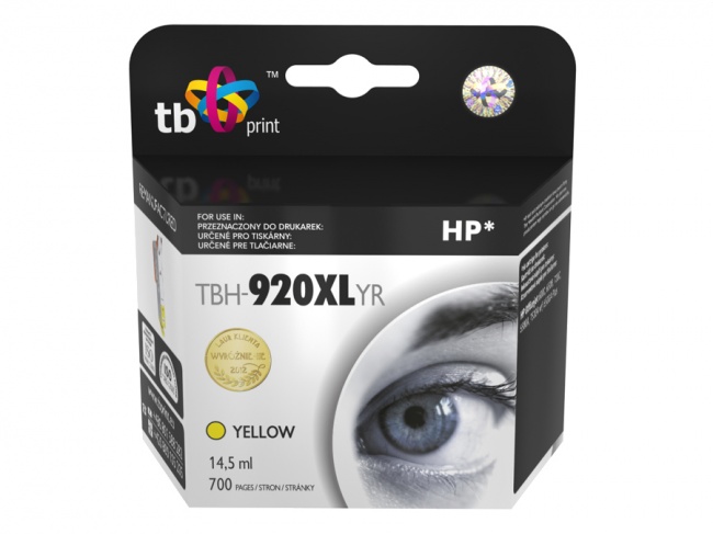 Tusz do HP OJ 6500 TBH-920XLYR  YE ref.