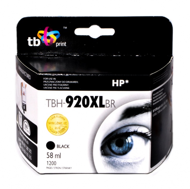 Tusz do HP OJ 6500 TBH-920XLBR BK ref.