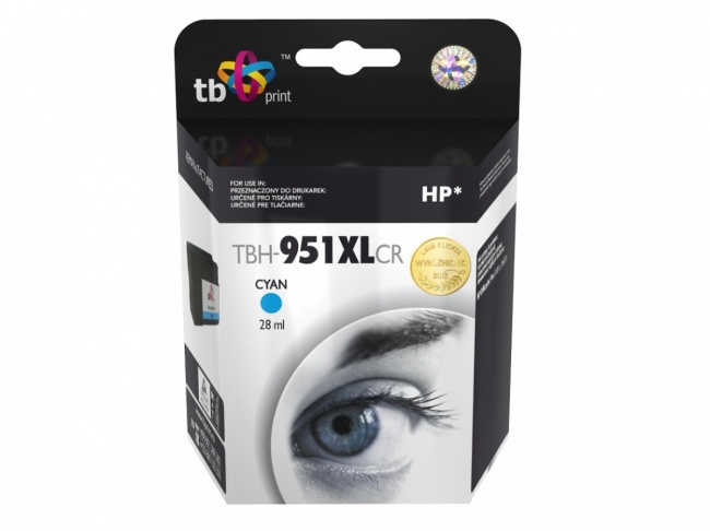 Tusz do HP OJ Pro 8100 TBH-951XLCR CY ref.