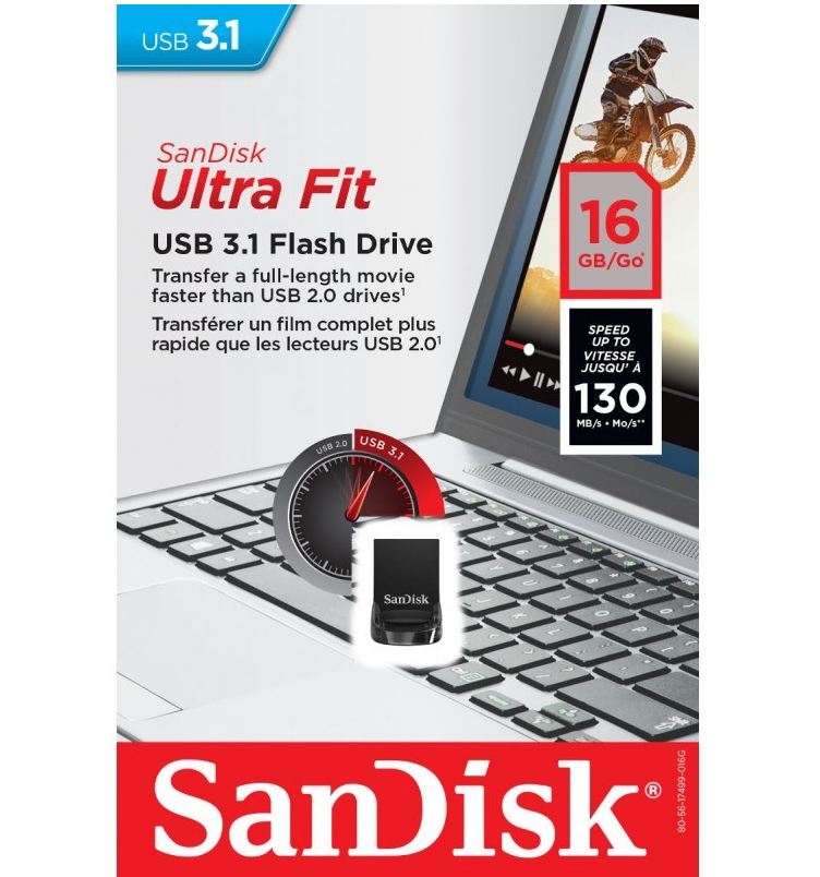 Pendrive ULTRA FIT USB 3.1 16GB 130MB/s zdjęcie 3