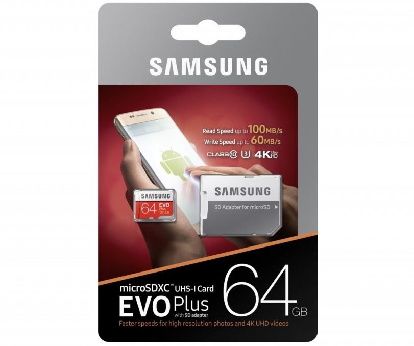 Pamięć SD-micro  64GB Samsung EVO Plus MB-MC64GA/EU