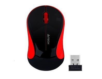 Mysz A4-Tech G3-270N VT czerwona bezprz.USB