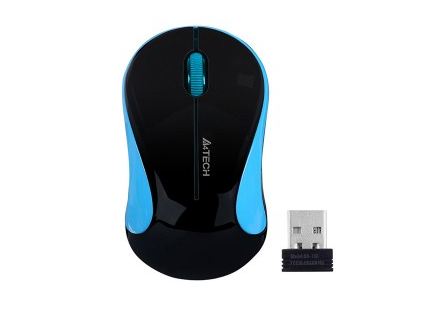 Mysz A4-Tech G3-270N VT niebieska bezprz.USB