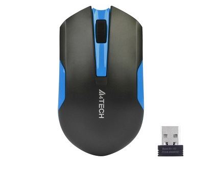 Mysz A4-Tech G3-200N VT niebieska bezprz.USB