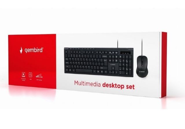 Klawiatura Gembird KBS-UM-03 USB +mysz zdjęcie 2