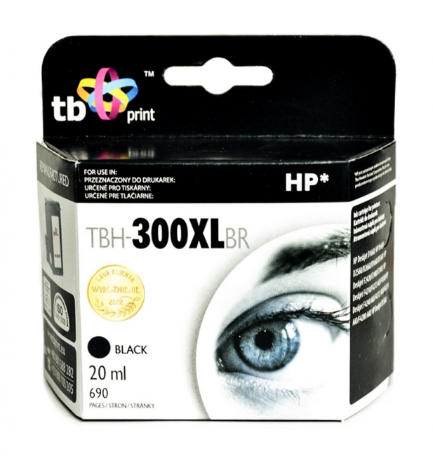 Tusz do HP DJ F2420 TBH-300XLBR BK ref.