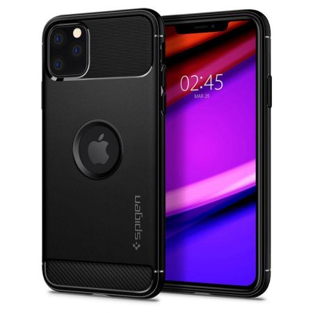 Etui SPIGEN Rugged Armor IPHONE 11 PRO MAX MATTE BLACK zdjęcie 2