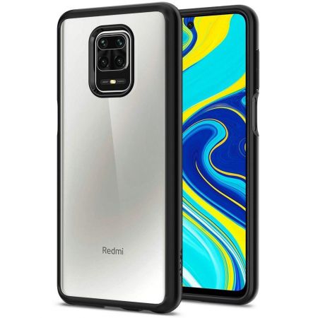 Etui SPIGEN ULTRA hybrid XIAOMI REDMI NOTE 9S/9 PRO/9 PRO MAX MATTE BLACK zdjęcie 4
