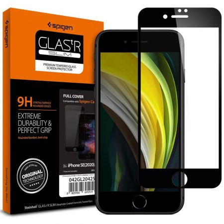 Szkło hartowane SPIGEN GLASS FC IPHONE 7/8/SE 2020 BLACK