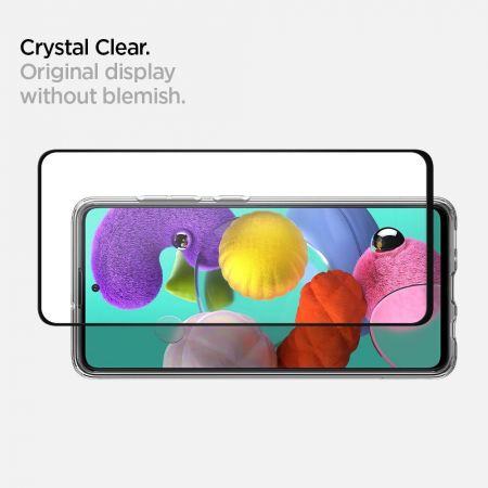 Szkło hartowane SPIGEN GLASS FC GALAXY A51 BLACK zdjęcie 3