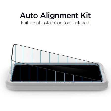 Szkło hartowane SPIGEN ALM GLASS FC IPHONE 11 PRO BLACK zdjęcie 2