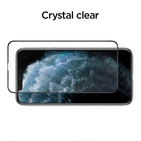 Szkło hartowane SPIGEN ALM GLASS FC IPHONE 11 PRO BLACK zdjęcie 3