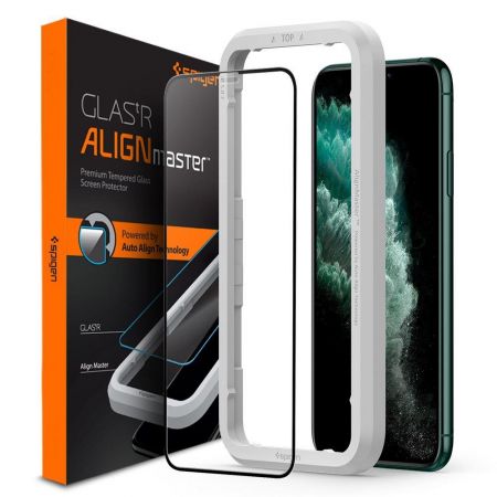 Szkło hartowane SPIGEN ALM GLASS FC IPHONE 11 PRO BLACK