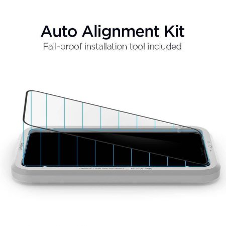 Szkło hartowane SPIGEN ALM GLASS FC IPHONE 11 PRO MAX BLACK zdjęcie 4