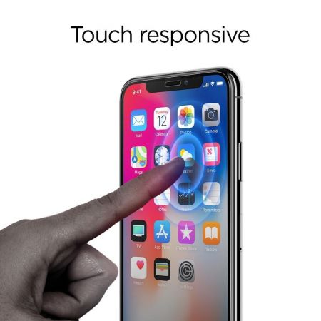 Szkło hartowane SPIGEN GLASS FC 2-PACK IPHONE 11 PRO BLACK zdjęcie 3