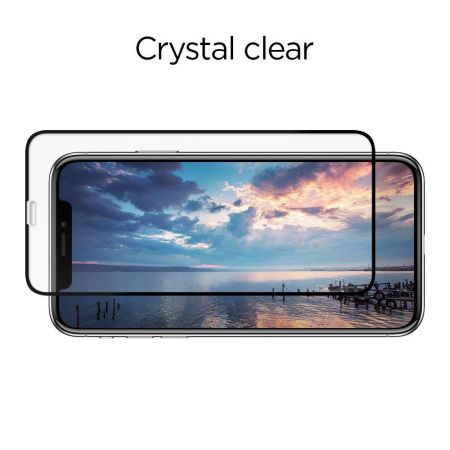 Szkło hartowane SPIGEN GLASS FC 2-PACK IPHONE 11 PRO BLACK zdjęcie 4