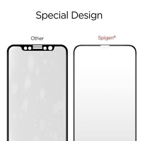 Szkło hartowane SPIGEN GLASS FC IPHONE 11 PRO BLACK zdjęcie 2