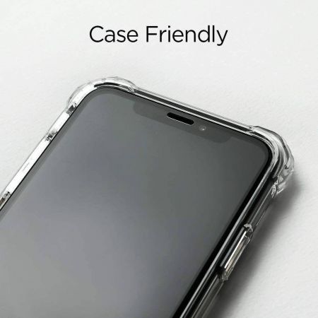 Szkło hartowane SPIGEN GLASS FC IPHONE 11 PRO MAX BLACK zdjęcie 2