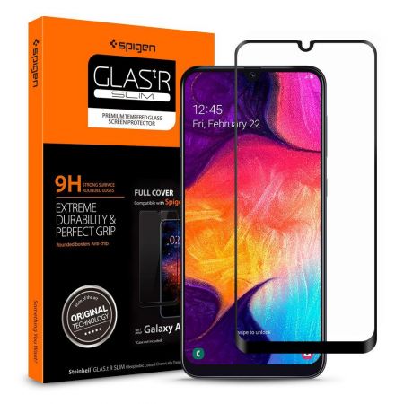 Szkło hartowane SPIGEN GLASS FC GALAXY A50/A30S BLACK