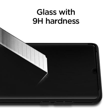 Szkło hartowane SPIGEN GLAS.TR SLIM HUAWEI P30 PRO BLACK zdjęcie 2
