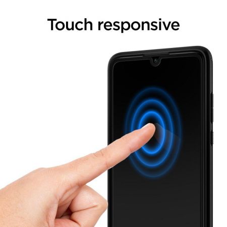 Szkło hartowane SPIGEN GLASS FC HUAWEI P30 LITE BLACK zdjęcie 4