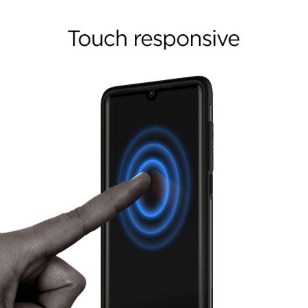 Szkło hartowane SPIGEN GLASS FC HUAWEI P30 BLACK zdjęcie 4