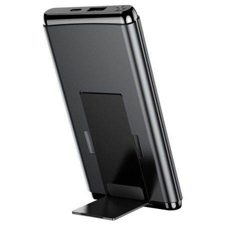 Powerbank z ładowarką indukcyjną Qi Baseus 10000mAh (czarny) zdjęcie 3