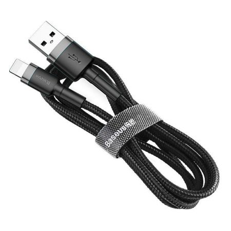 Kabel Lightning USB Baseus Cafule 1,5A 2m (szaro-czarny) zdjęcie 4