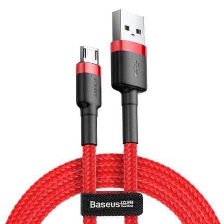 Kabel Micro USB Baseus Cafule 2.4A 0,5m (czerwony)