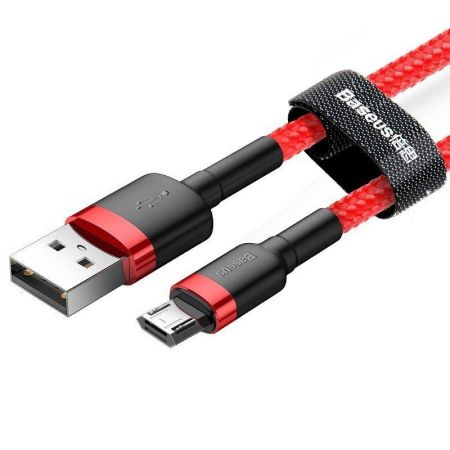 Kabel Micro USB Baseus Cafule 2.4A 1m (Czerwony) zdjęcie 2